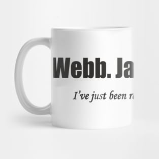 James Webb reviewering (solid black) Mug